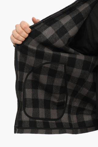 Overshirt TIMBER a Quadri Buffalo con Zip Frontale