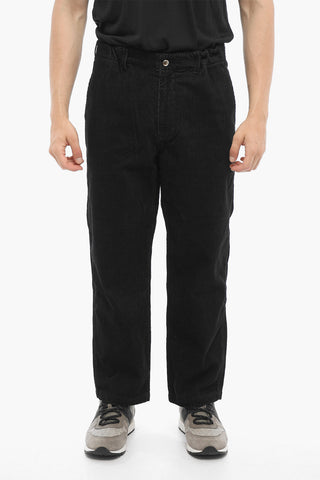 Pantaloni TRECK in Velour a Costine