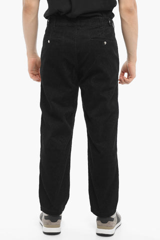 Pantaloni TRECK in Velour a Costine