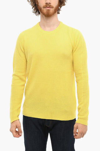 Ribbed Wool and Cashmere Crew-neck Sweater