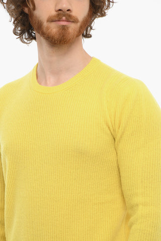 Ribbed Wool and Cashmere Crew-neck Sweater