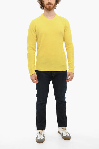 Ribbed Wool and Cashmere Crew-neck Sweater