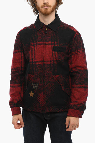 Overshirt MELTON a Quadri Vichy con 2 Tasche ad Aletta