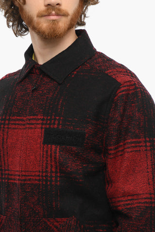 Overshirt MELTON a Quadri Vichy con 2 Tasche ad Aletta