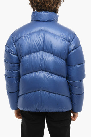 Rip Stop Checked POWDER SNOW Down Jacket with 2 Pockets
