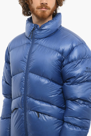 Rip Stop Checked POWDER SNOW Down Jacket with 2 Pockets