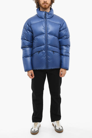 Rip Stop Checked POWDER SNOW Down Jacket with 2 Pockets