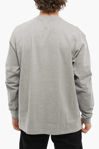 Long Sleeve Crew-neck T-Shirt with Printed Logo