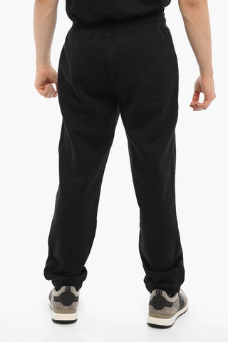 Fleeced Cotton Joggers with Drawstring Waist