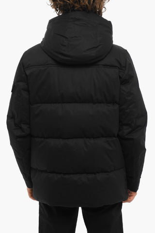 Solid Color POCONO MOUNTAIN Utility Down Jacket with Hidden Closure