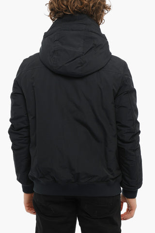 PENN-RICH Solid Color Padded Jacket with Hidden Closure