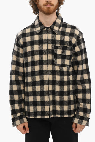 Buffalo Checked TIMBER Overshirt with Frontal Zip