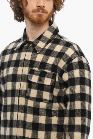 Buffalo Checked TIMBER Overshirt with Frontal Zip