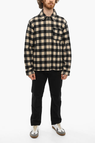 Buffalo Checked TIMBER Overshirt with Frontal Zip