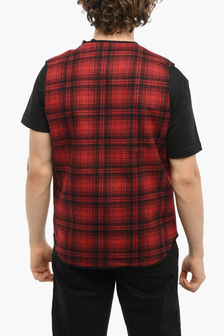 Plaid Checked Two-Tone RAIL ROAD Vest