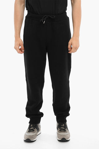 Wool Blend Joggers with Ribbed Cuffs