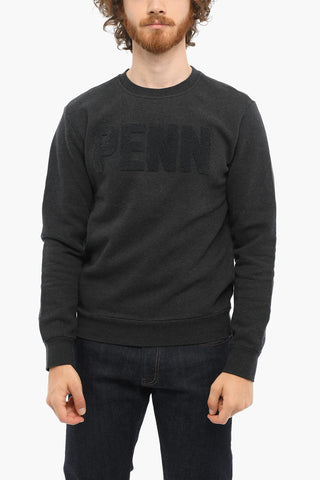 PENN-RICH Sweatshirt with Embossed Logo and Fleeced Inner