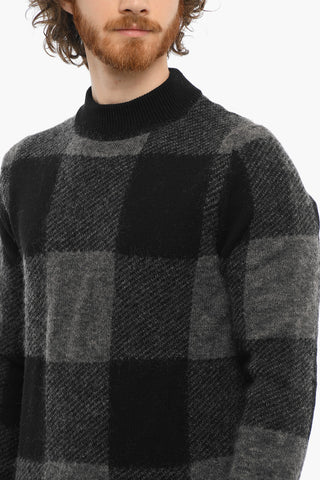 Buffalo Checked Mock Neck Sweater