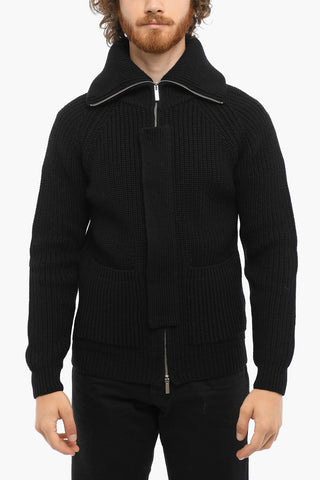Virgin Wool CARDED Jackets with Zip Closure