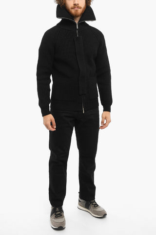 Virgin Wool CARDED Jackets with Zip Closure