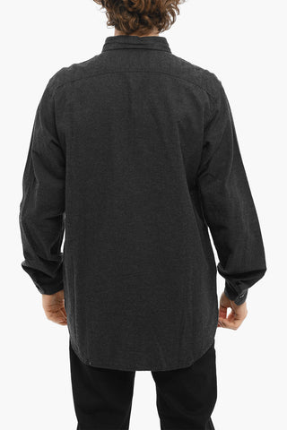 Cotton WORK Shirt with Classic Collar and Double Breast Pockets