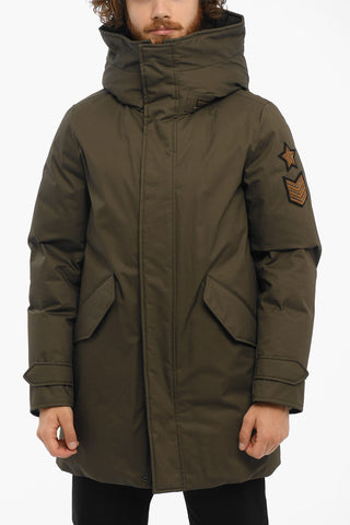 Piumino MILITARY in Cotone con Dettagli Toppe