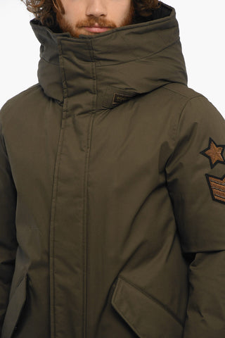 Piumino MILITARY in Cotone con Dettagli Toppe