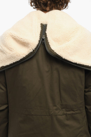 Piumino MILITARY in Cotone con Dettagli Toppe