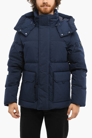 Solid Color ASPEN Down Jacket with Removable Hood
