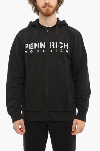 PENN-RICH Contrasting Logo Hoodie