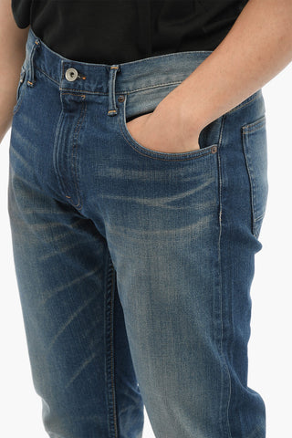 5 Pockets Regular Fit Jeans with Visible Stiching 18,5cm