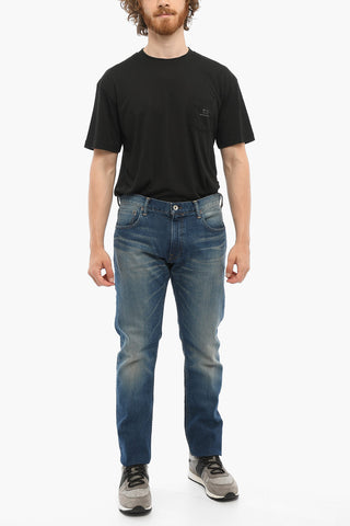 5 Pockets Regular Fit Jeans with Visible Stiching 18,5cm