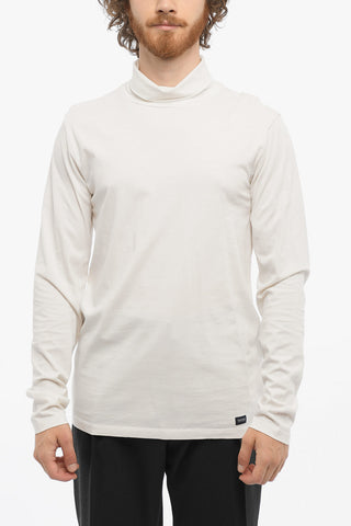 Maglia In Cotone Leggero a Collo Alto