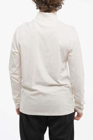 Maglia In Cotone Leggero a Collo Alto