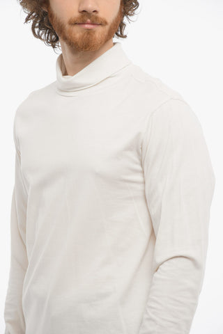 Maglia In Cotone Leggero a Collo Alto