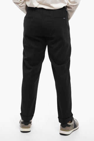Twill Single Pleat COMFORT Pants with Drawstring Waist