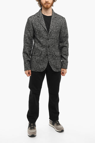 Wool Blend 3 Buttons Blazer with Double Pockets