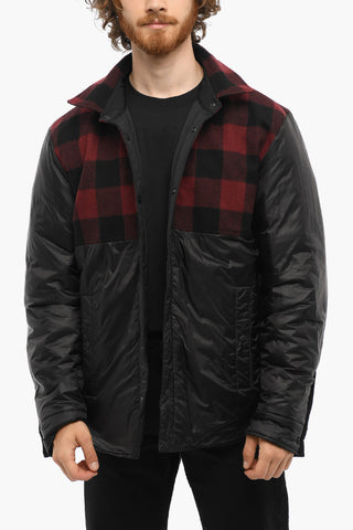 Reversible Down Jacket with Snap Buttons