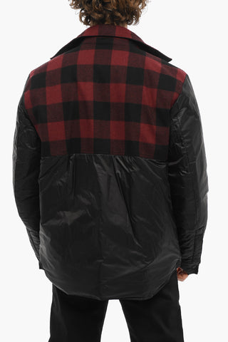 Reversible Down Jacket with Snap Buttons