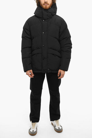 Solid Color Down Jacket with Hood