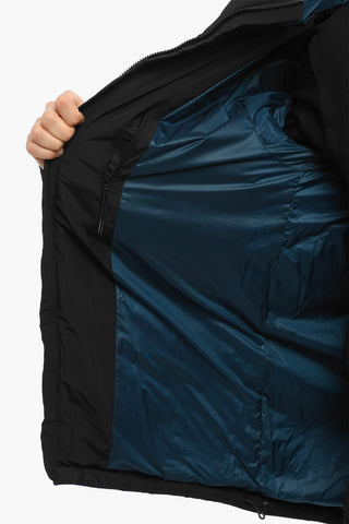 Solid Color Down Jacket with Hood