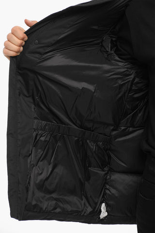 Solid Color Utility Down Jacket with Hood