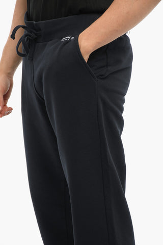 PENN-RICH Joggers in Tinta Unita con Logo Ricamato