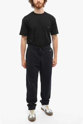 PENN-RICH Joggers in Tinta Unita con Logo Ricamato