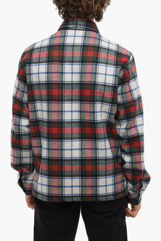 Buffalo Checked Padded ALASKAN Overshirt with Snap Buttons