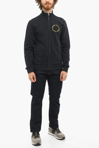 PENN-RICH Cotton Sweatshirt with Frontal Zip Closure