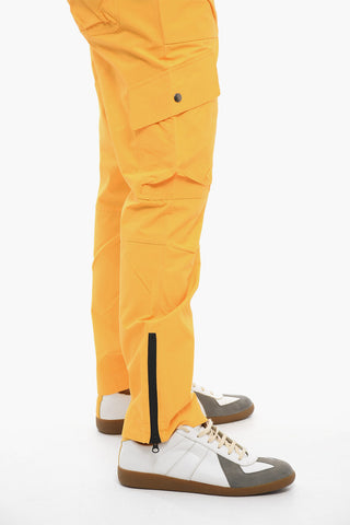 Cotton and Nylon Regular Waist Cargo Pants