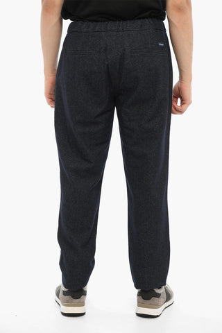 Regular Waist Cotton and Wool Pants