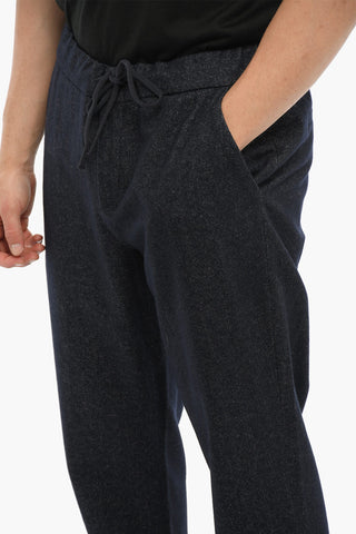 Regular Waist Cotton and Wool Pants