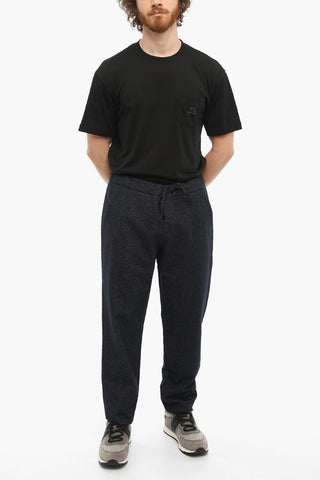 Regular Waist Cotton and Wool Pants